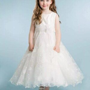 New Elegant Child Girl Lace Dress Size 10 wedding First communion Easter